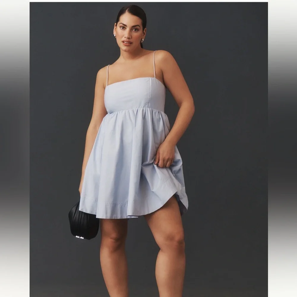 Anthropologie Maeve Square Neck Babydoll Dress - Picture 3 of 7